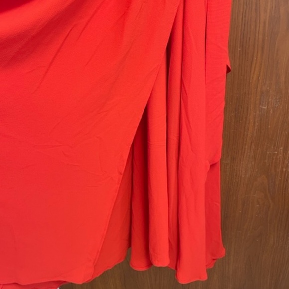 NWT MEGHAN LA Jasmine Maxi Wrap Dress Red READ - Picture 10 of 13